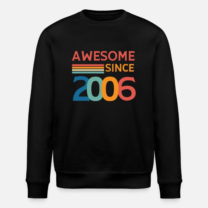 Awesome since 2006 - Sweat bio ROLLER Stanley/Stella Unisexe - noir