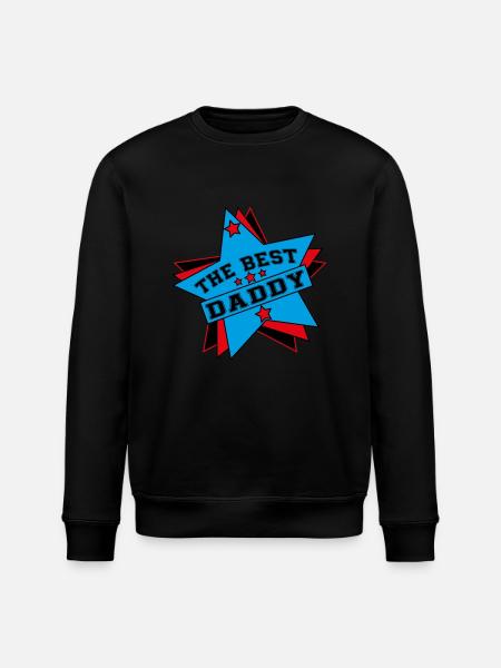 THE BEST DADDY - Stanley/Stella ROLLER Unisex Organic Sweatshirt - black