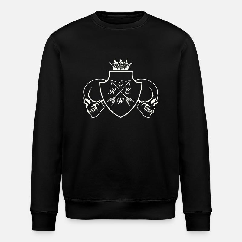crew skull - Stanley/Stella Unisex Bio-Sweatshirt ROLLER - Schwarz