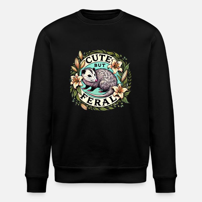 Mignon mais sauvage - Sweat bio ROLLER Stanley/Stella Unisexe - noir
