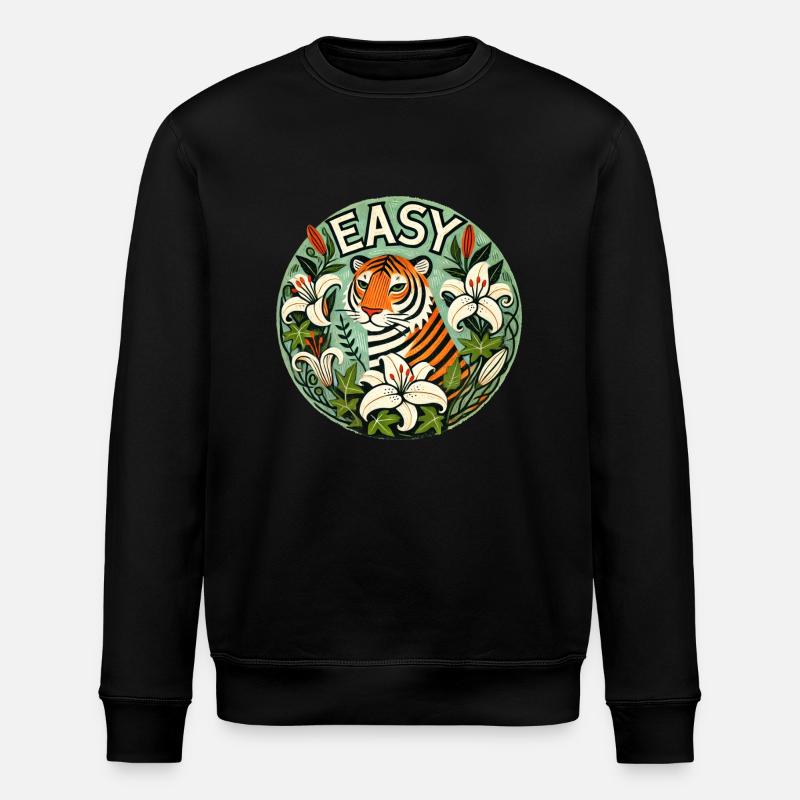 Tigre facile - Sweat bio ROLLER Stanley/Stella Unisexe - noir