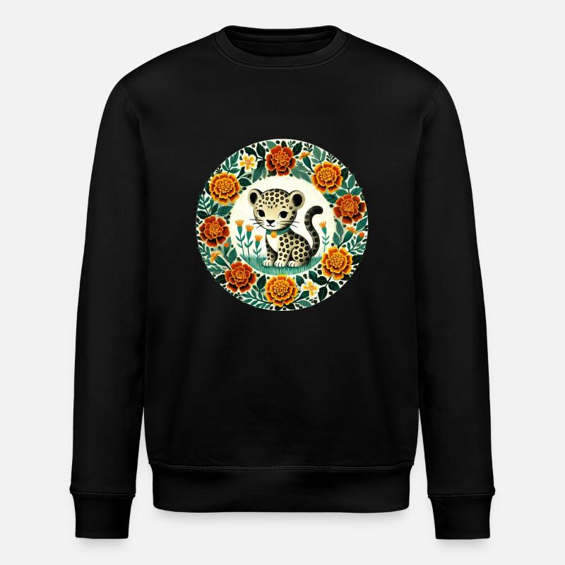 Bébé tigre - Sweat bio ROLLER Stanley/Stella Unisexe - noir