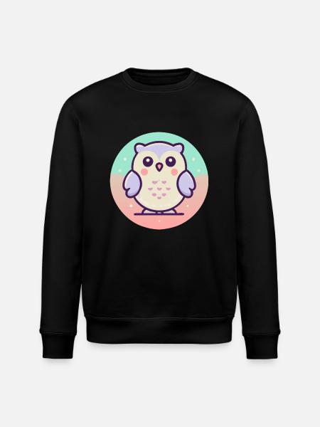 Eule - Stanley/Stella Unisex Bio-Sweatshirt ROLLER - Schwarz