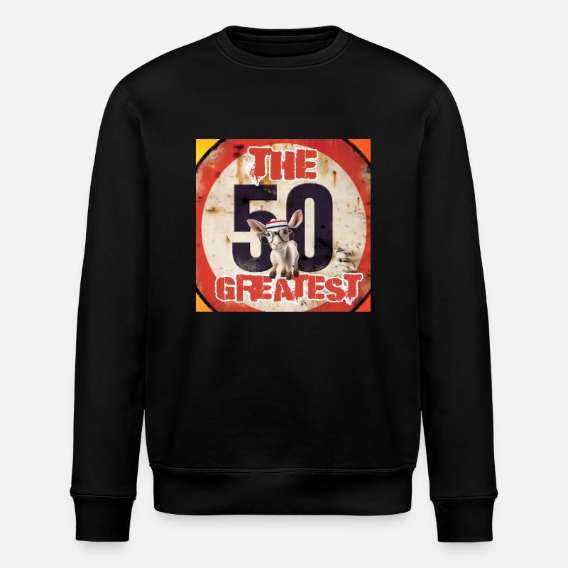 Die 50 größten - Stanley/Stella Unisex Bio-Sweatshirt ROLLER - Schwarz