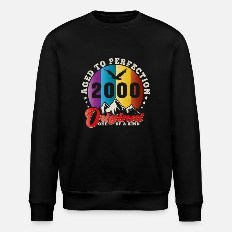 Perfection 2000 -24th Anniversary,Original - Stanley/Stella ROLLER Unisex Organic Sweatshirt - black