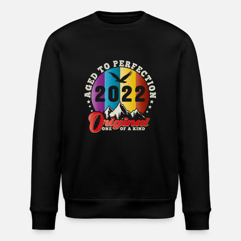 Perfection 2022 -2nd Anniversary,Original - Stanley/Stella ROLLER Unisex Organic Sweatshirt - black