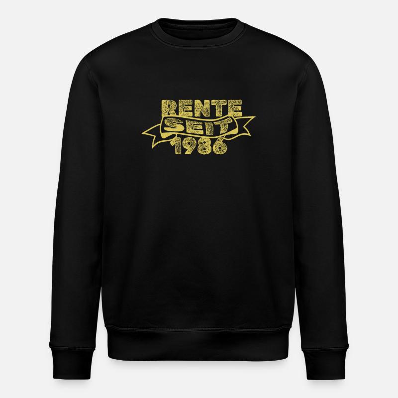 Rentner 1986 - Stanley/Stella Unisex Bio-Sweatshirt ROLLER - Schwarz