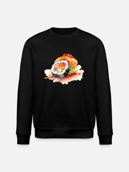 Sushi - Stanley/Stella Unisex Bio-Sweatshirt ROLLER - Schwarz