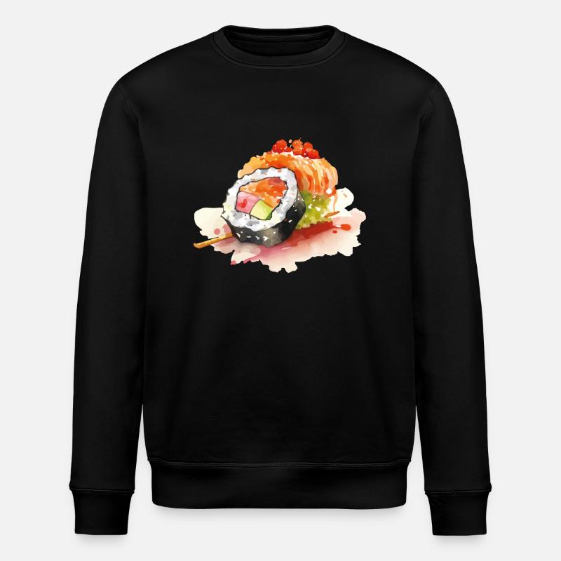 Sushi - Stanley/Stella Unisex Bio-Sweatshirt ROLLER - Schwarz