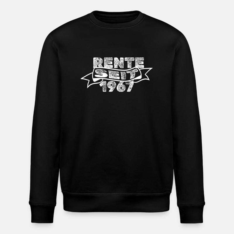 Rente 1967 - Stanley/Stella Unisex Bio-Sweatshirt ROLLER - Schwarz