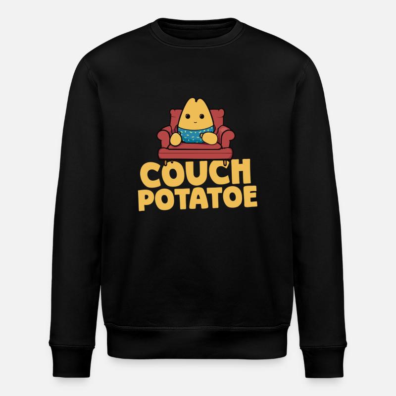 Couchpotatoe Entspannung - Stanley/Stella Unisex Bio-Sweatshirt ROLLER - Schwarz