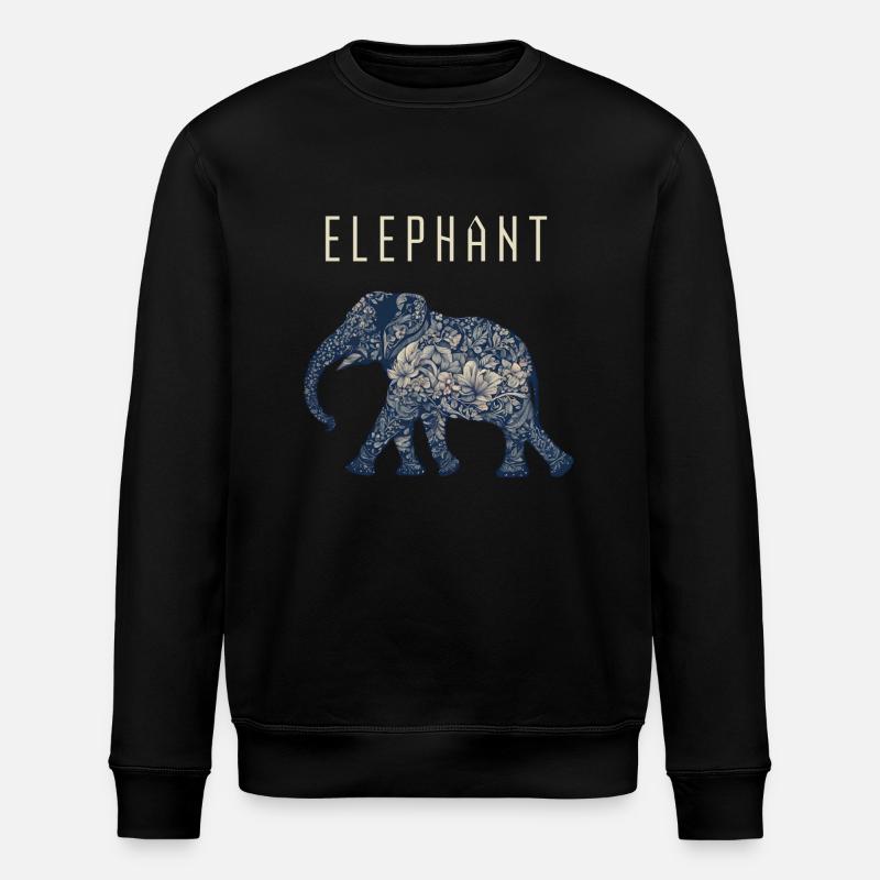 Éléphant - Sweat bio ROLLER Stanley/Stella Unisexe - noir