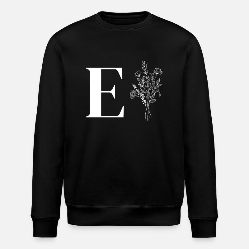 Minimalist flowers - Stanley/Stella ROLLER Unisex Organic Sweatshirt - black