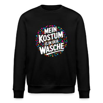 Mein Kostüm ist in der Wäscherei Carnival Party - Stanley/Stella Unisex Bio-Sweatshirt ROLLER - Schwarz - Vorne - Nik (191cm)