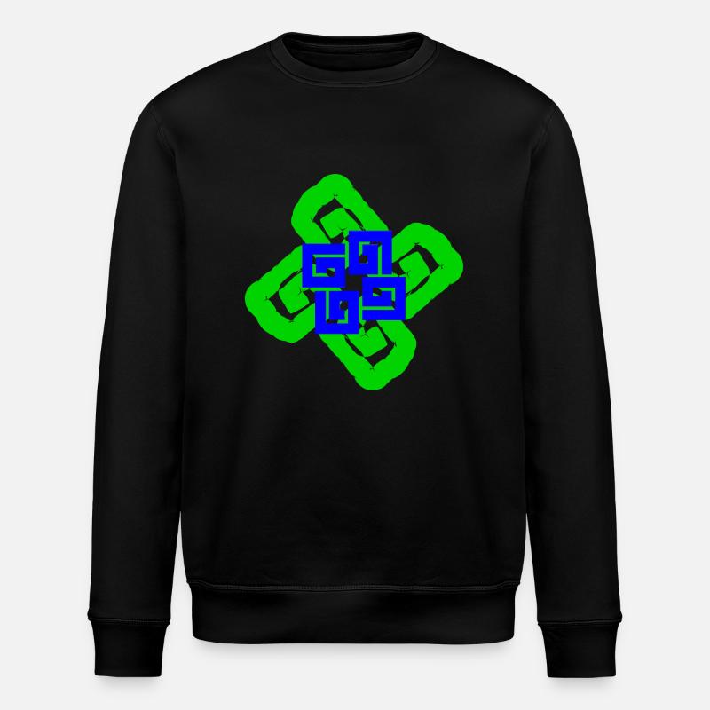 Spirales et entrelacs - Sweat bio ROLLER Stanley/Stella Unisexe - noir