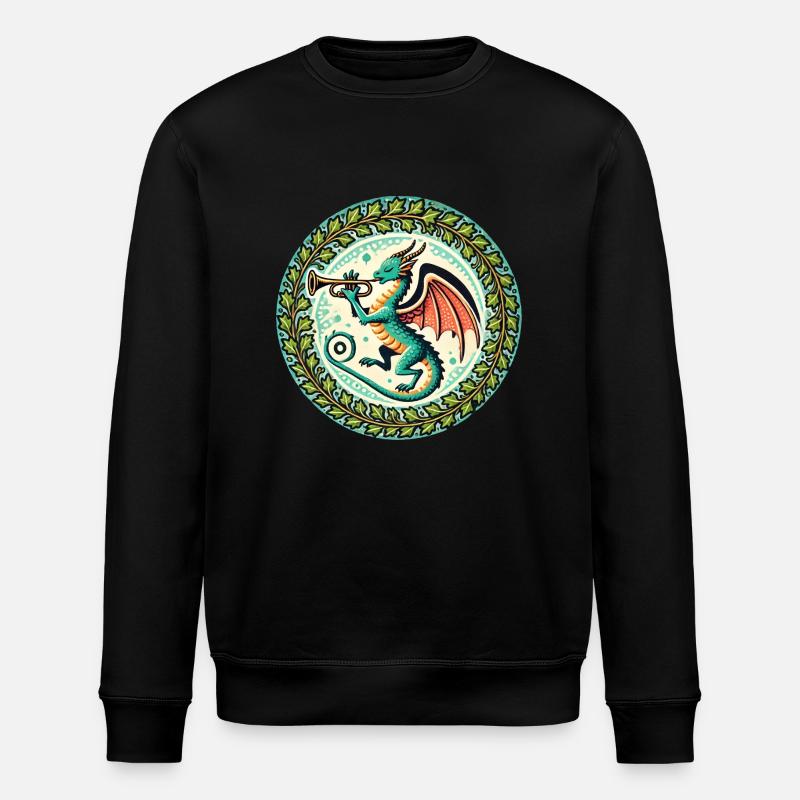 Dragon trompette - Sweat bio ROLLER Stanley/Stella Unisexe - noir