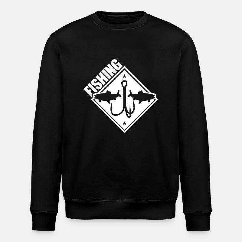 Pêche Pêche Hameçons - Sweat bio ROLLER Stanley/Stella Unisexe - noir