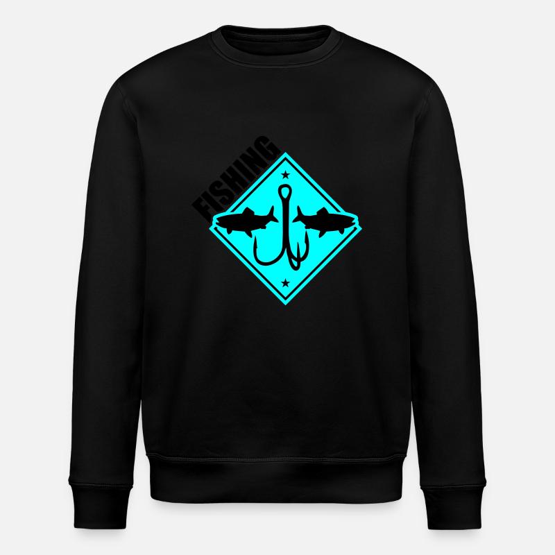 Pêche Pêche Hameçons - Sweat bio ROLLER Stanley/Stella Unisexe - noir