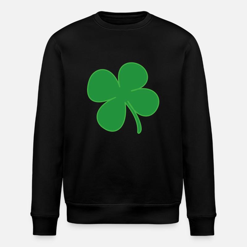 symbole trèfle irlandais - Sweat bio ROLLER Stanley/Stella Unisexe - noir