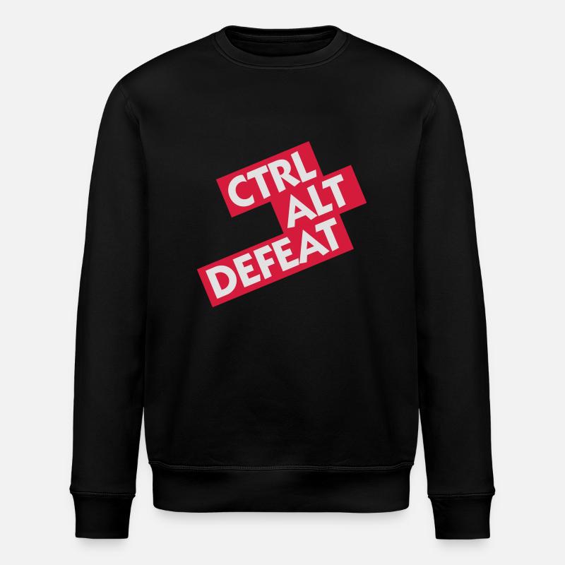 Ctrl Alt Defeat - Stanley/Stella Unisex Bio-Sweatshirt ROLLER - Schwarz