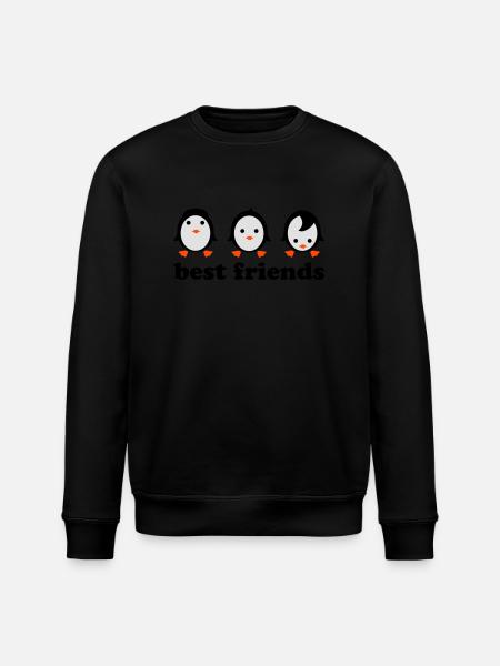 Best friends - Stanley/Stella ROLLER Unisex Organic Sweatshirt - black