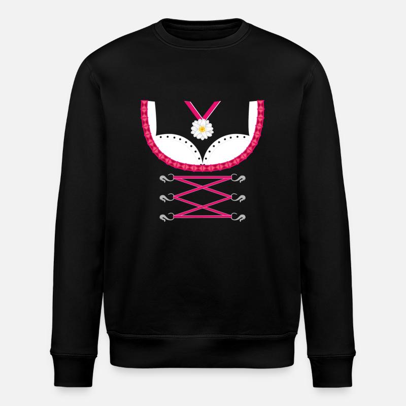 Dirndl Pink - Stanley/Stella Unisex Bio-Sweatshirt ROLLER - Schwarz