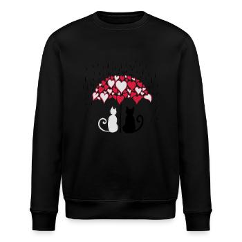 AD Lovely cats II - Sweat bio ROLLER Stanley/Stella Unisexe - noir - Devant - Nik (191cm)