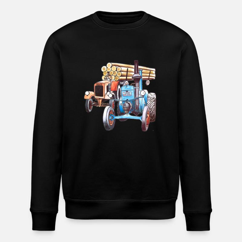 Alte Schlepper - Stanley/Stella Unisex Bio-Sweatshirt ROLLER - Schwarz