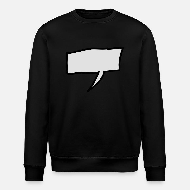 sprechblase_2c - Stanley/Stella ROLLER Unisex Organic Sweatshirt - black