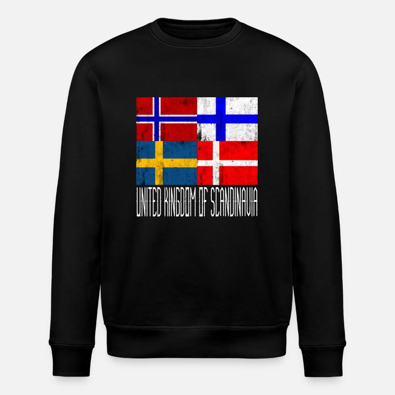 Scandinavia United - Sweat bio ROLLER Stanley/Stella Unisexe - noir