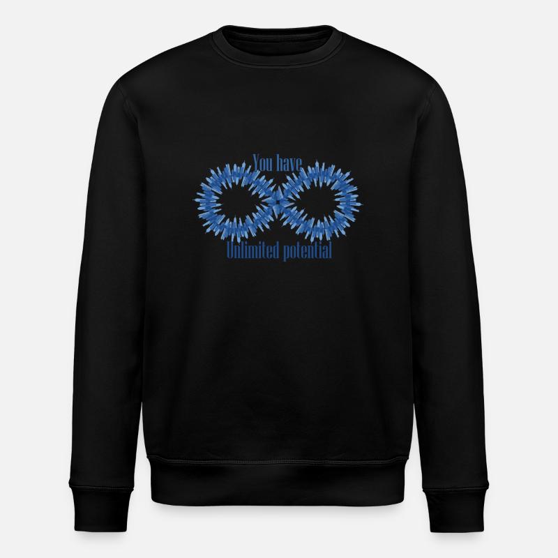 You have unlimited potential - Stanley/Stella ROLLER Unisex Organic Sweatshirt - black