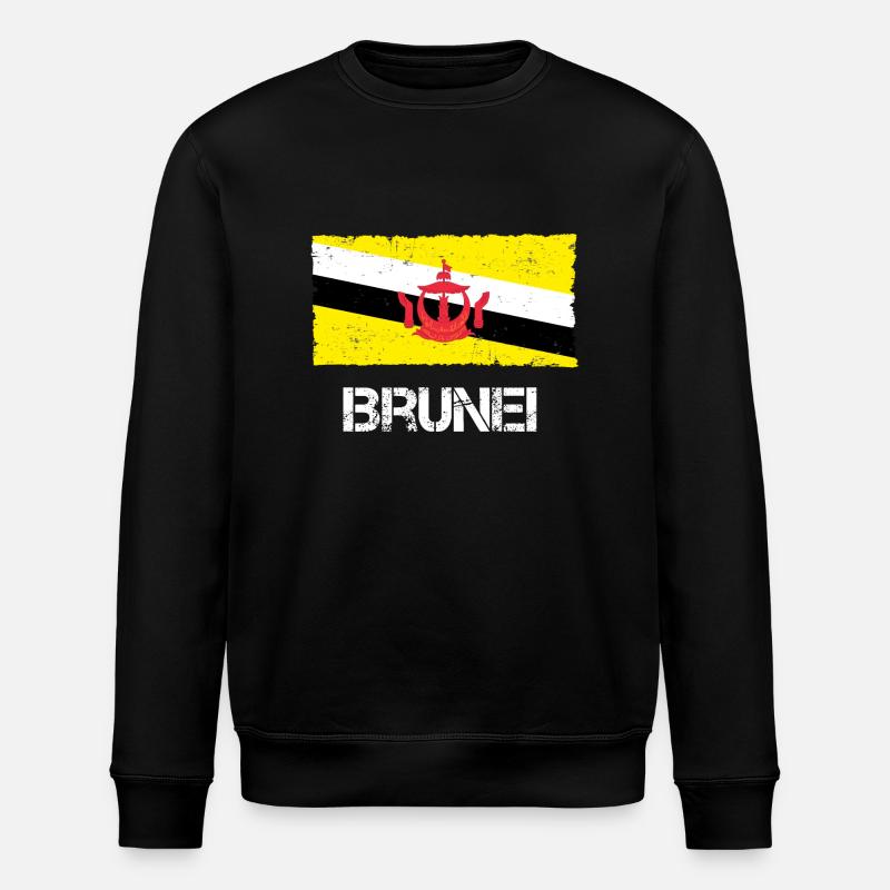 Brunei - Stanley/Stella ROLLER Unisex Organic Sweatshirt - black