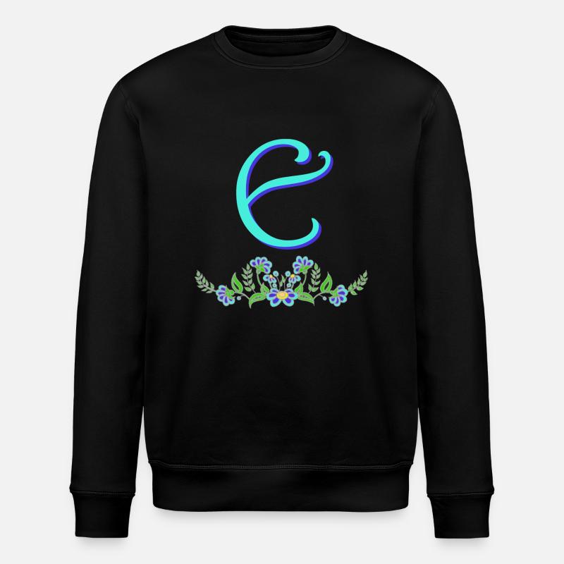 fleur bleue e - Sweat bio ROLLER Stanley/Stella Unisexe - noir