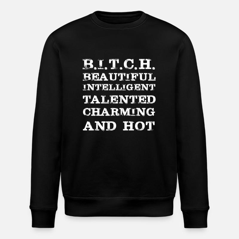 Cool saying - Stanley/Stella ROLLER Unisex Organic Sweatshirt - black
