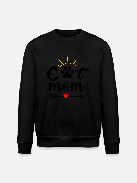 Maman chat - Sweat bio ROLLER Stanley/Stella Unisexe - noir