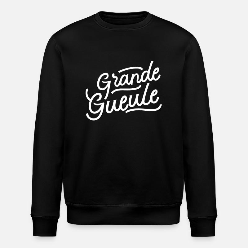 Grande gueule - Sweat bio ROLLER Stanley/Stella Unisexe - noir