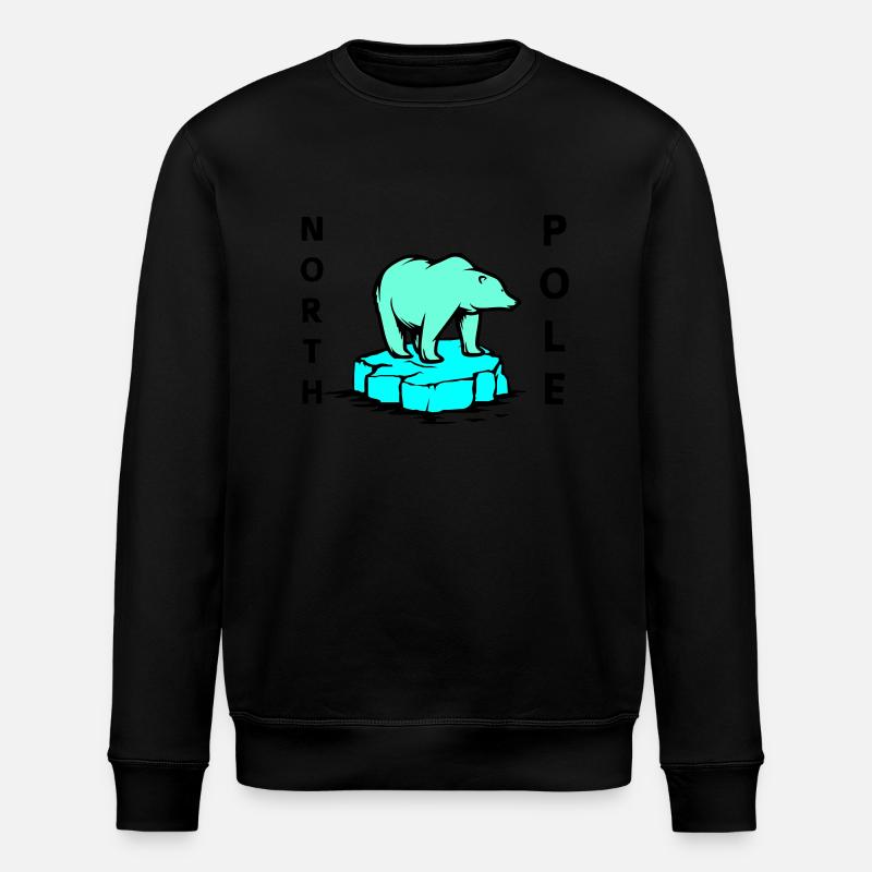 Ours polaire Pôle Nord - Sweat bio ROLLER Stanley/Stella Unisexe - noir