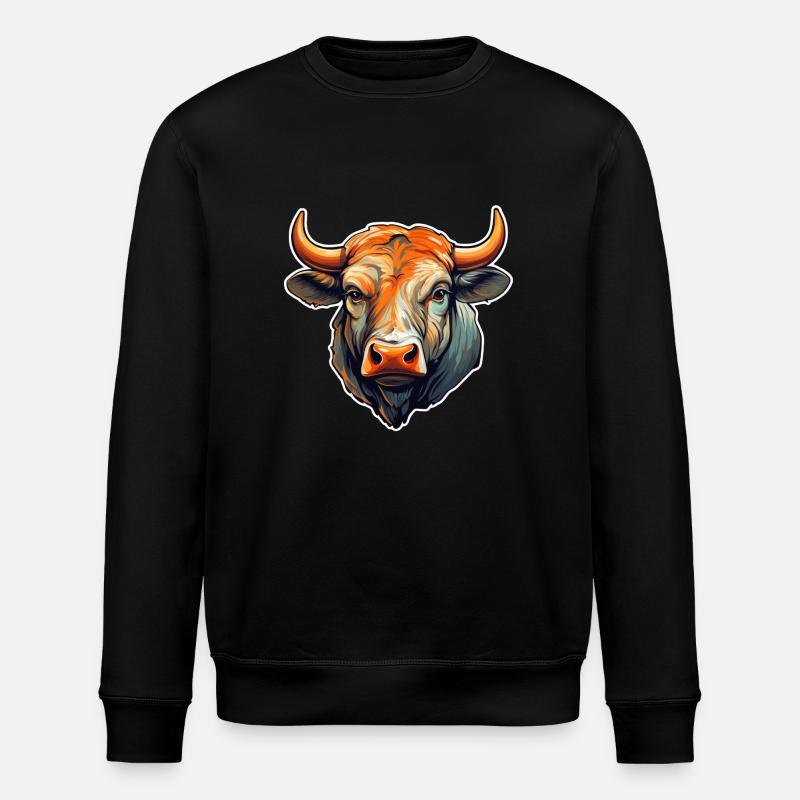Stierkopf - Stanley/Stella Unisex Bio-Sweatshirt ROLLER - Schwarz