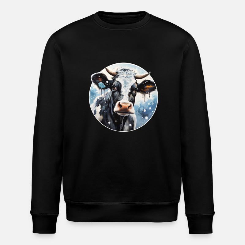 Style d’hiver Vache - Sweat bio ROLLER Stanley/Stella Unisexe - noir