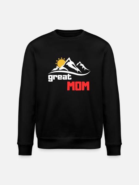 great Mom - Stanley/Stella ROLLER Unisex Organic Sweatshirt - black