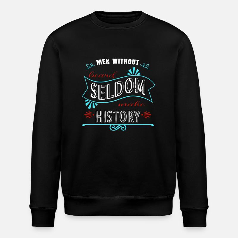 Geek Chubby Chaser Beard Length - Stanley/Stella ROLLER Unisex Organic Sweatshirt - black