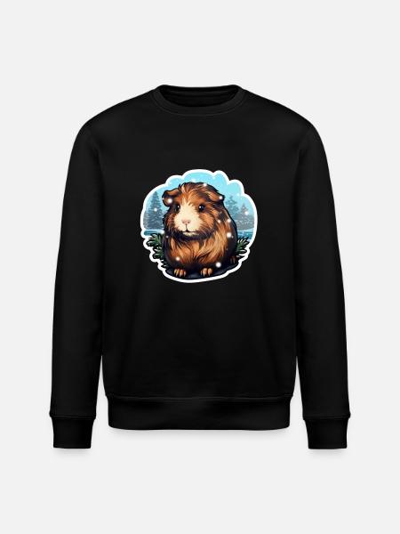 Cochon d’Inde d’hiver - Sweat bio ROLLER Stanley/Stella Unisexe - noir