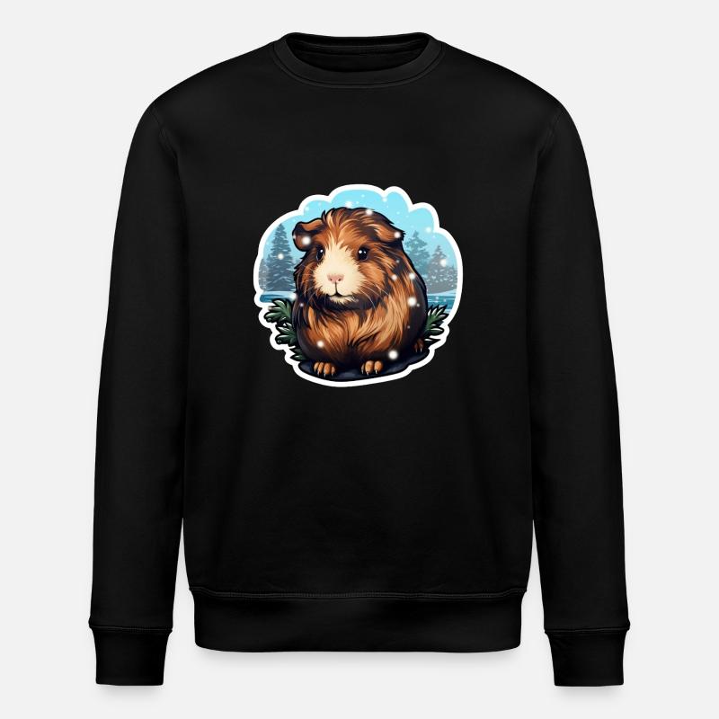 Cochon d’Inde d’hiver - Sweat bio ROLLER Stanley/Stella Unisexe - noir