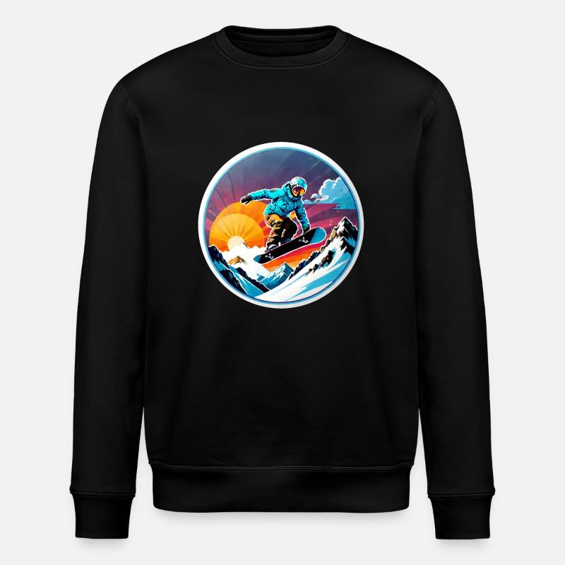 snowboard neige et ski - Sweat bio ROLLER Stanley/Stella Unisexe - noir