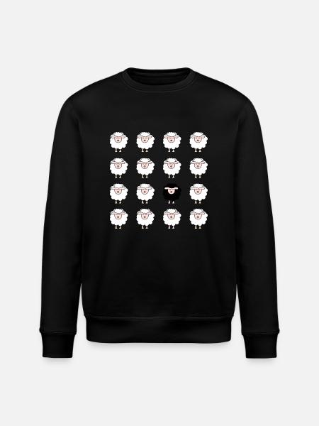 Schaf - Stanley/Stella Unisex Bio-Sweatshirt ROLLER - Schwarz