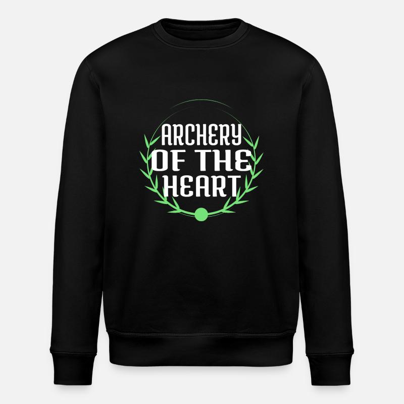 Romanticism Archery Archery Enthusiasts - Stanley/Stella ROLLER Unisex Organic Sweatshirt - black