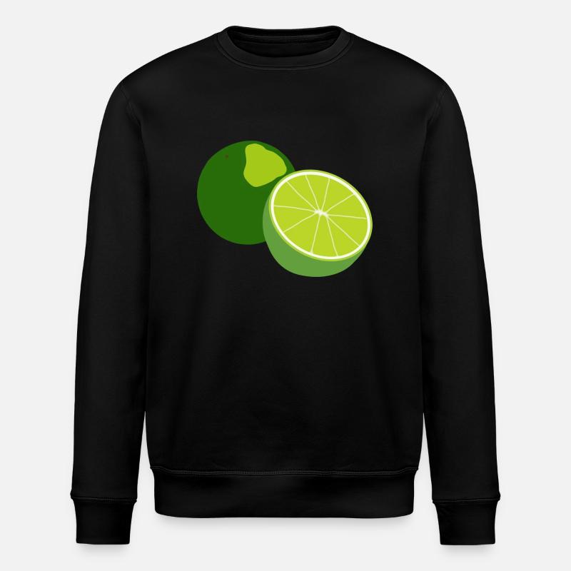 Lime - Stanley/Stella ROLLER Unisex Organic Sweatshirt - black