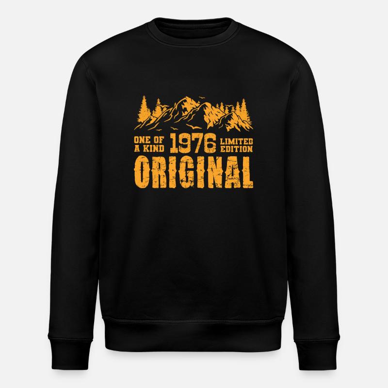 Birthday Gift 1976 - 1976 - Stanley/Stella ROLLER Unisex Organic Sweatshirt - black