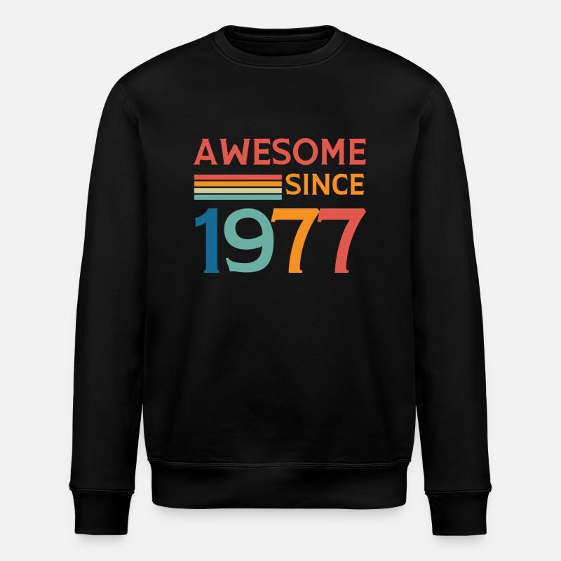 Awesome since 1977 - Sweat bio ROLLER Stanley/Stella Unisexe - noir