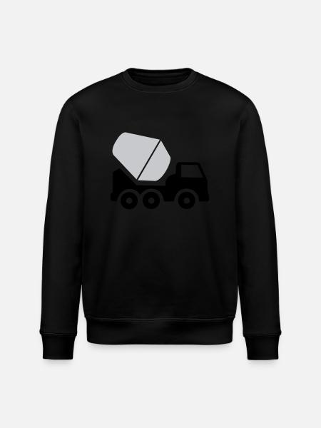 bauarbeit bagger fahrzeug - Stanley/Stella Unisex Bio-Sweatshirt ROLLER - Schwarz